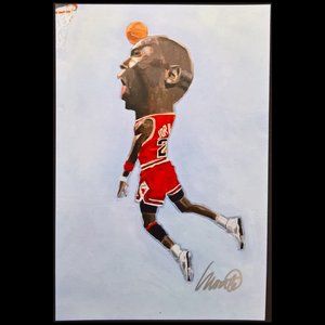 Michael Jordan 4x6 Art Print